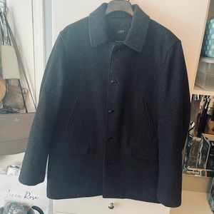 JCrew Wool University Stadium Coat with Quilted Lining